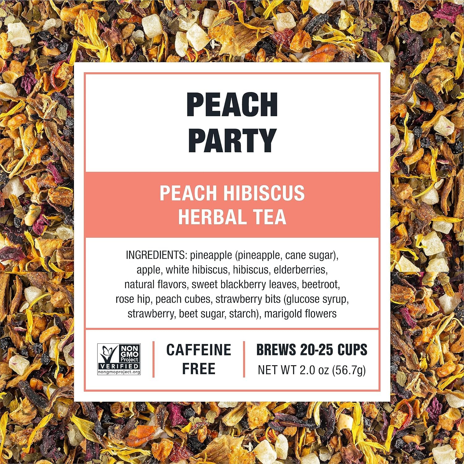 Tiesta Tea Peach Party - Liście herbaty